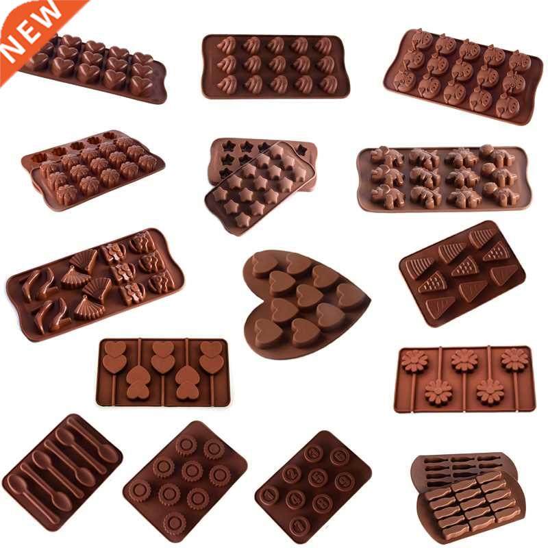 3D silicone chocolate mold 16 shapes non-stick candy pudding