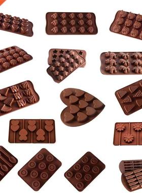 3D silicone chocolate mold 16 shapes non-stick candy pudding