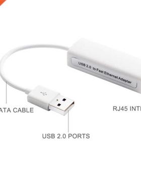 USB 2.0 To RJ45 Ethernet Adapter Lan Networks 10/100 Mbps fo