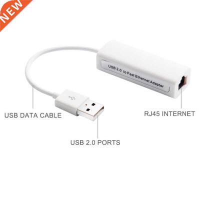 USB 2.0 To RJ45 Ethernet Adapter Lan Networks 10/100 Mbps fo