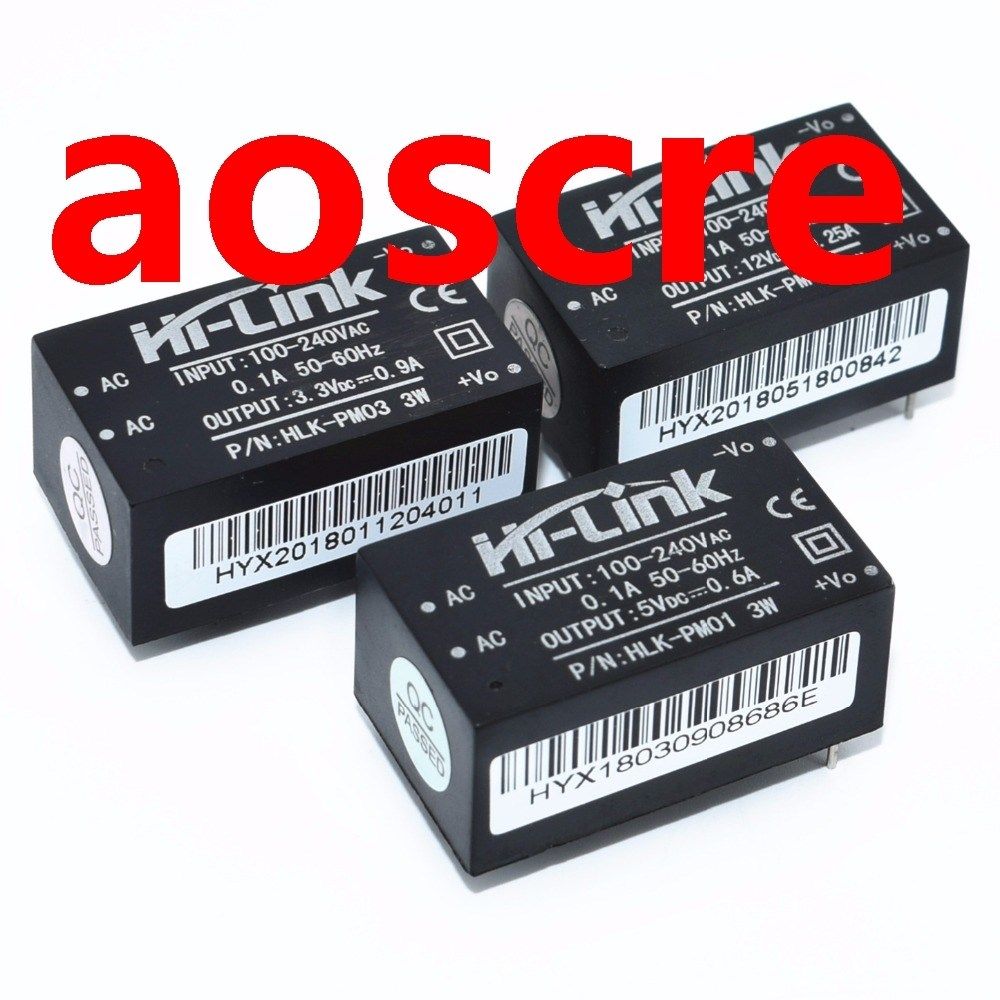 HLK-PM01 HLK-PM03 HLK-PM12 AC-DC 220V to 5V/3.3V/12V mini po