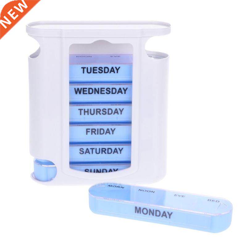 7 DAY WEEKLY Pill Organiser STACKING TOWER Large 4 Daily Co