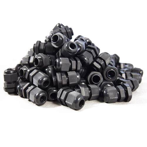 PG7 Black Nylon Strain Relief,Cord Grip,Cable Gland .5-6 mm