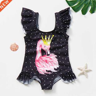 2~12Year Girls Swimwear Cute Kids Swimsuit Baby Girls Beach