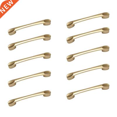 10Pcs Cabinet Arch Pull,Gold Furniture Handle, 96mm Screwhol