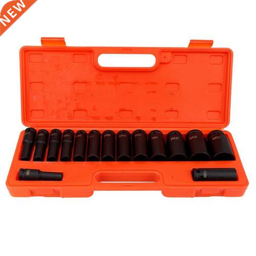 15 pcs / Set 1/2 Inch Deep Impact Socket Tool Set 10-2mm fo