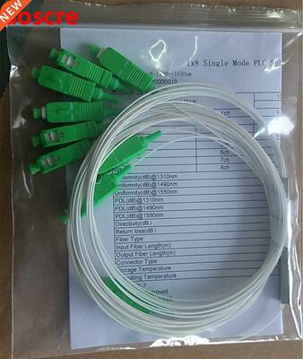 fiber optic PLC splitter 1x8 SC APC/UPC 0.9mm G657A1 green b