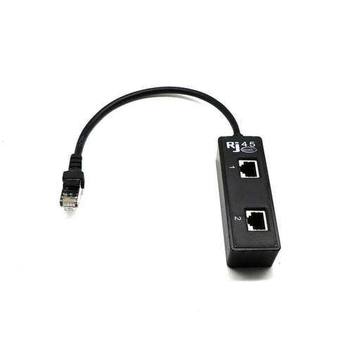 1 to 2 Socket LAN Ethernet Network RJ45 Plug Splitter Extend
