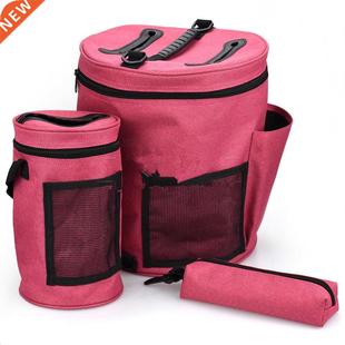 Wool Canvas Storage Organizer Bag for Knitting Needles Yarn