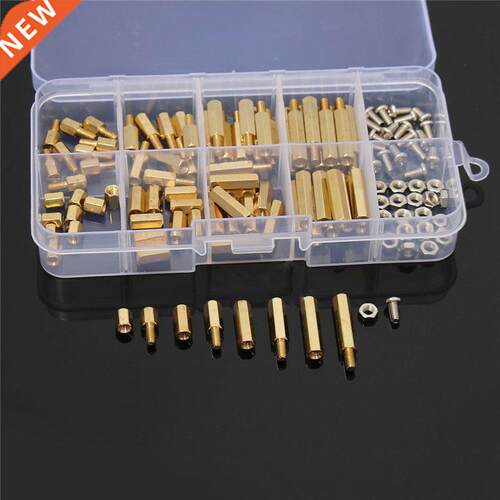 120PCS Brass M3 Brass Spacer Standoffs Nut Screws MaleTo Fem