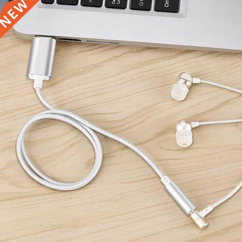 USB External Sound Card USB C To 3.5mm Jack Audio Microphone