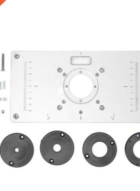 700C Router Table nsert Plate + 4 Rngs Screws For Woodwork