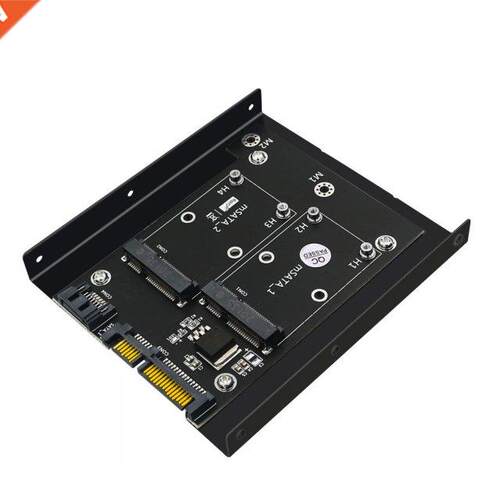 Msata SSD to Dual 2.5 inch SATA3 Adapter Converter Cards wit
