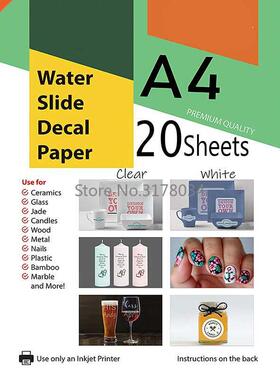 Transparent Waterslide Decal Paper for Inkjet Printer A4 Wat