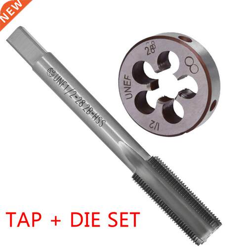 2pcs/Set 1/2-28 Tap 1/2x28 Die TPI Kit UNEF HSS Right Hand T
