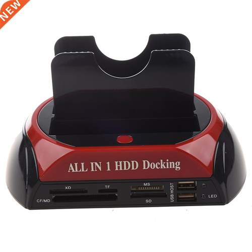 SATA IDE All-In-ODual HDD Docking Station With USB Hub red b