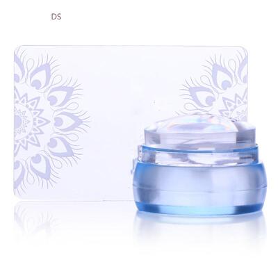 Nail Art Templates Clear Jelly Silicone Nail Stamper for St
