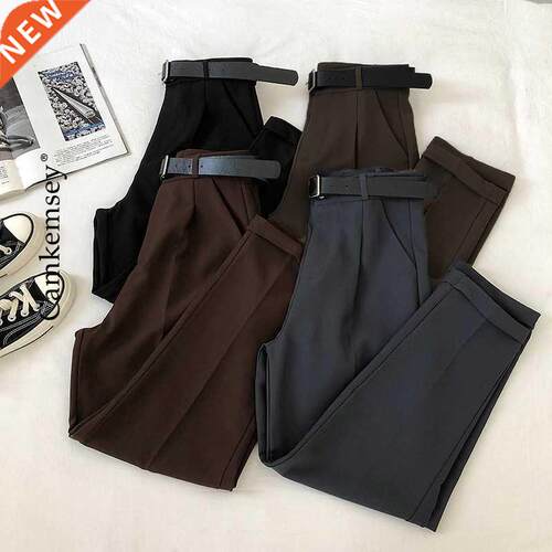 CamKemsey Office Lady Work Leisure Suit Pants 2021 Korean So