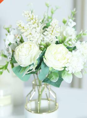 White Artificial Flowers Silk Rose Home Wedding Decoration L