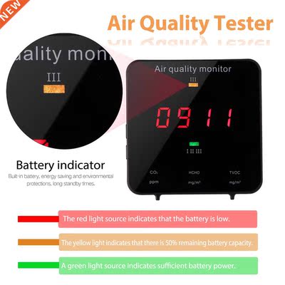 Air Quality Detector Formaldehyde HCHO CO2 Detector TVOC De