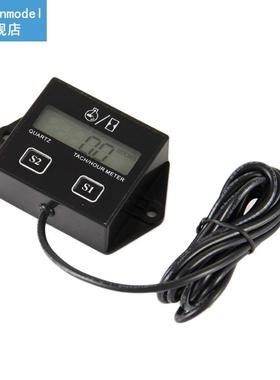 1pc Digital Engine Tach Hour Meter Tachometer Gauge Engine R
