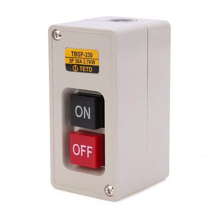 Phase TBSP-0 ON/OFF Push Button Switch .7Kw 0A Power F
