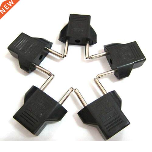 5PCS US to EU Travel AC Power Socket Plug Adapter Adapter Co