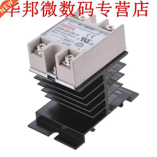 DC naar AC SSR-60DA-H AC 90--480V 60A Eenfase Solid State Re