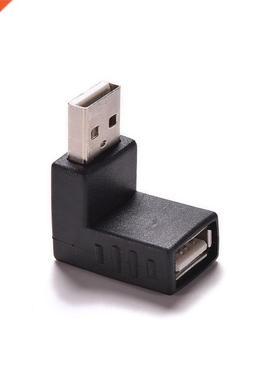 1Pcs 90 Degree USB 2.0 A Male To Female Right Angled Adapt