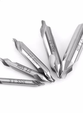 5pcs HSS Drill Bit Combined Center Drills Countersinks 60 De