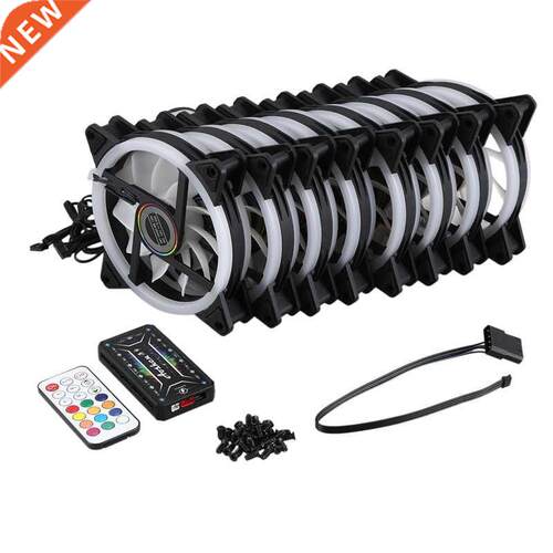 Computer PC Case Fan RGB Adjust LED Fan Quiet Remote Compute