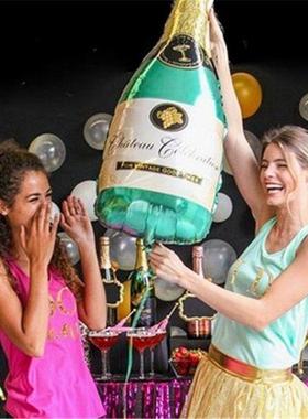 1/2Pc Big Helium Balloon Champagne Goblet Balloon Wedding Bi