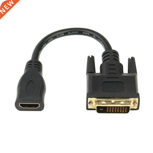 2PC HDMI Female to DVI 24+1 Male Adapter Cable Conveter 1080