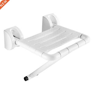 Wall Mounted Bathroom Foldable Stool 220 Lbs Bearing Weight