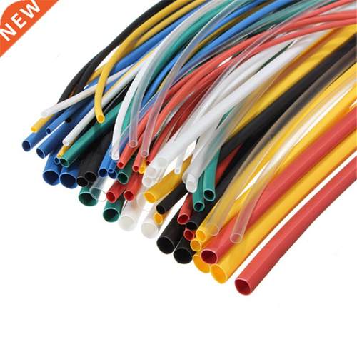 New 70pcs 8 Size Assortment Polyolefin 2:1 Heat Shrink Tubin