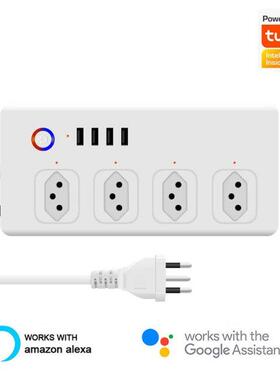 Power Strip with 4 Outlets 4 USB Ports Home Office WiFi Remo