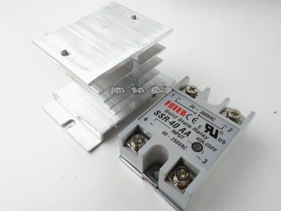 AC-AC Metal Base Solid State Relay SSR-40AA 40A Output AC 24