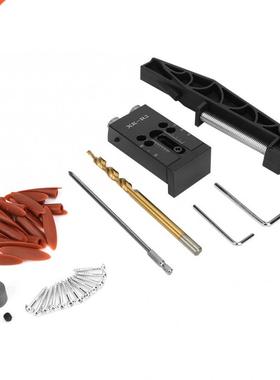 Woodworking Locator Black Aluminum Alloy Pocket Hole Jig Se