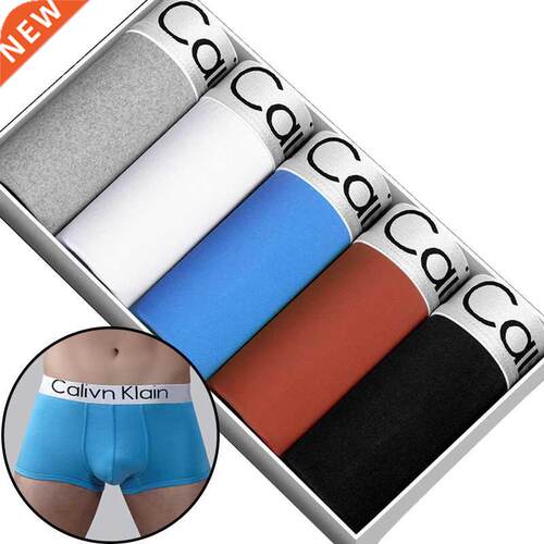 5pcs/lot Calivn Klain Men Boxer Shorts Letter Printing Mens