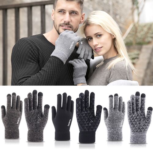 New Touch Screen Knitted Gloves Winter Autumn Men Women Thic