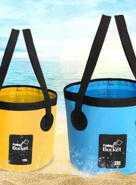 12L 20L Waterproof Water Bags Fishing Folding Bucket Portabl