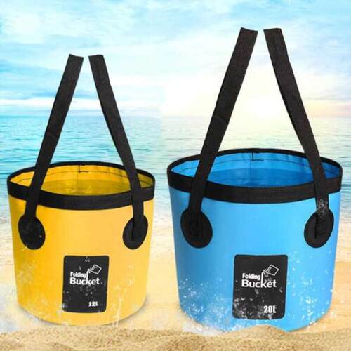 12L 20L Waterproof Water Bags Fishing Folding Bucket Portabl