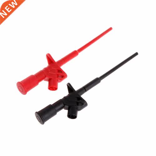 2 Pcs Insulated Test Hook Clip 1000V 10A Flexible Probe High