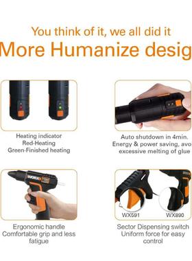 4V Melt Hot Glue Gun WX890 Electric glue gun Rechargeable W