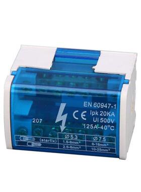 Din Ril Terminl Block Trnsprent Lid Power Distribution P