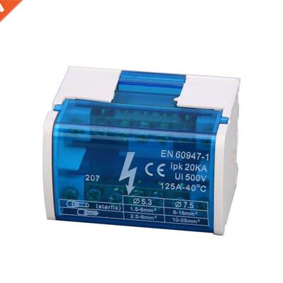 Din Ril Terminl Block Trnsprent Lid Power Distribution P