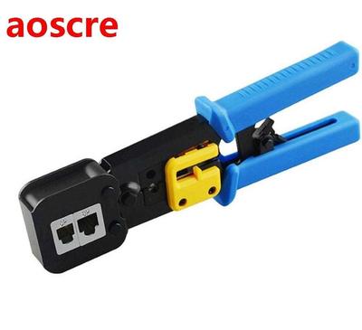 RJ45 Crimping Tool Kit,Crimp Tool(Orange) with 1 Network Wir