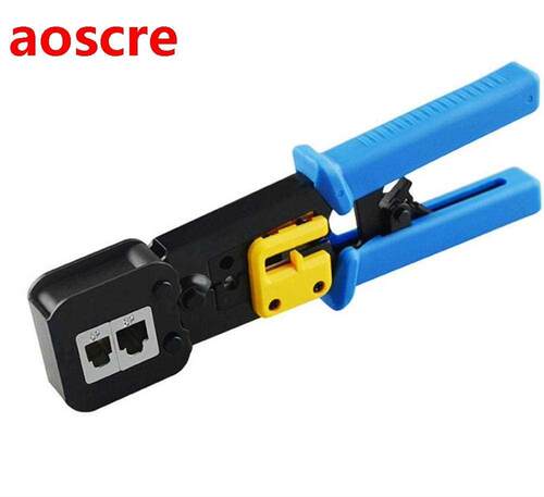 RJ45 Crimping Tool Kit,Crimp Tool(Orange) with 1 Network Wir