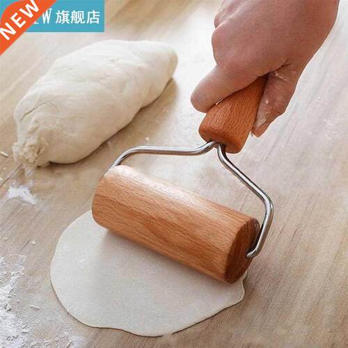1pc Portable Rolling Pin Creative Wooden Scroll Whee