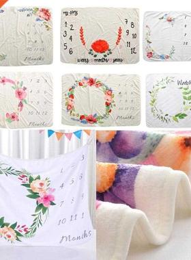 Baby Newborn Milestone Blanket Photo Background Cloth Male